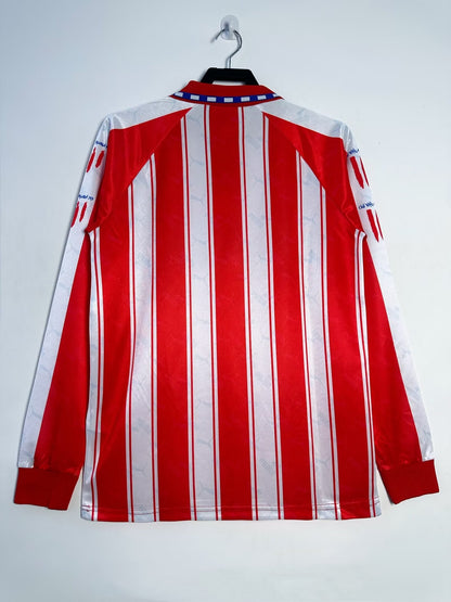 Atletico Madrid Long Sleeve Home Shirt - 1994-95