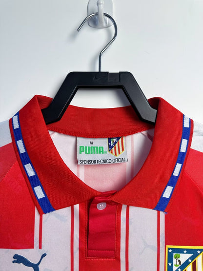 Atletico Madrid Long Sleeve Home Shirt - 1994-95