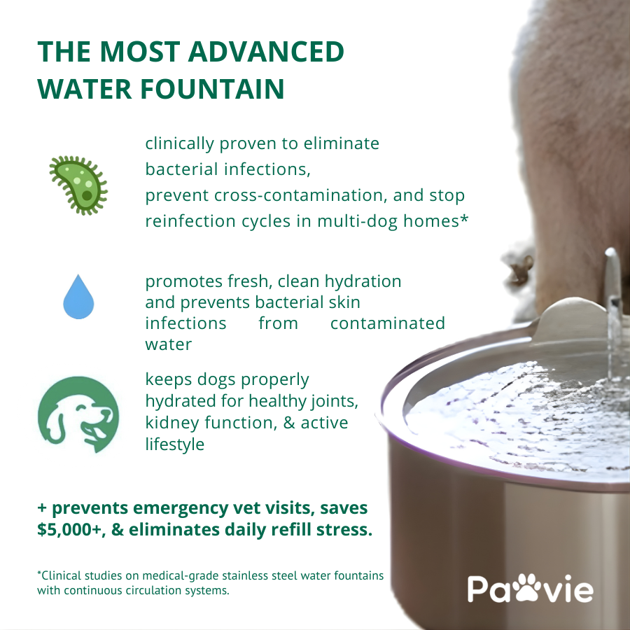 Pawvie™ Edelstahl-Hunde-Trinkbrunnen