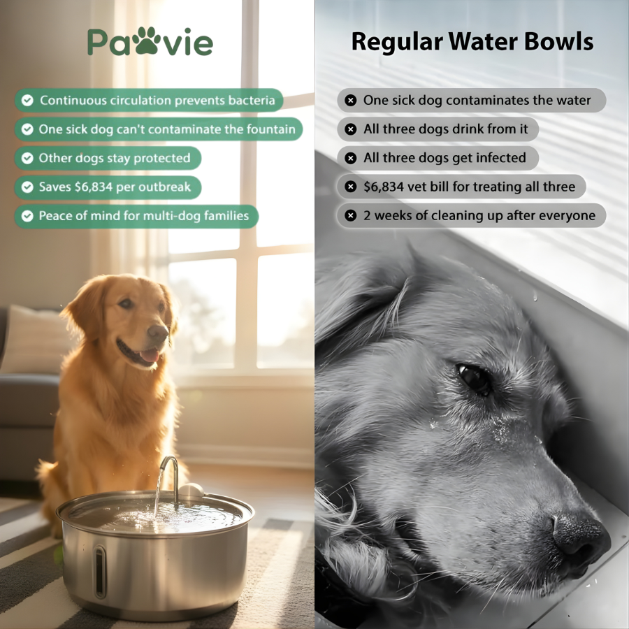 Pawvie™ Edelstahl-Hunde-Trinkbrunnen